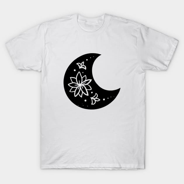 Boho Moon T-Shirt T-Shirt by OgogoPrintStudio